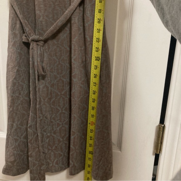 TOAD & CO Poppy Cue Faux Wrap Brown Sleeveless Tank Dress Sz M Organic Cotton - Picture 10 of 16